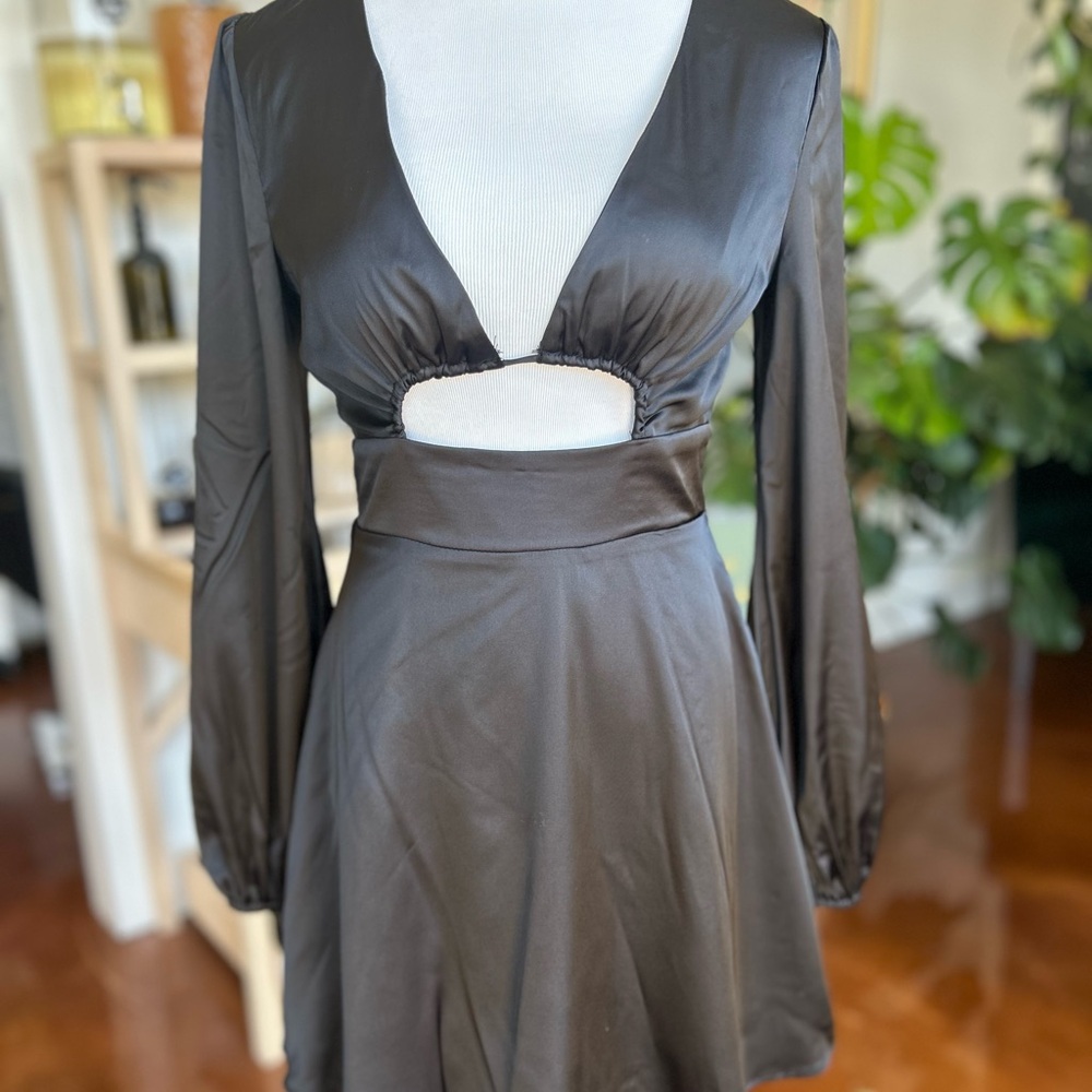 Hello Molly new with tags Chic Black Long Sleeve Dress